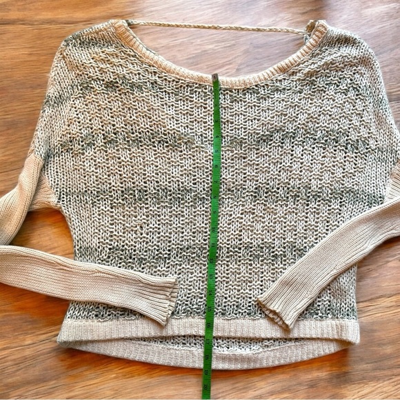 FREE PEOPLE Slubby Striped Pullover Sweater – Sea Mist – Size S - Picture 13 of 16